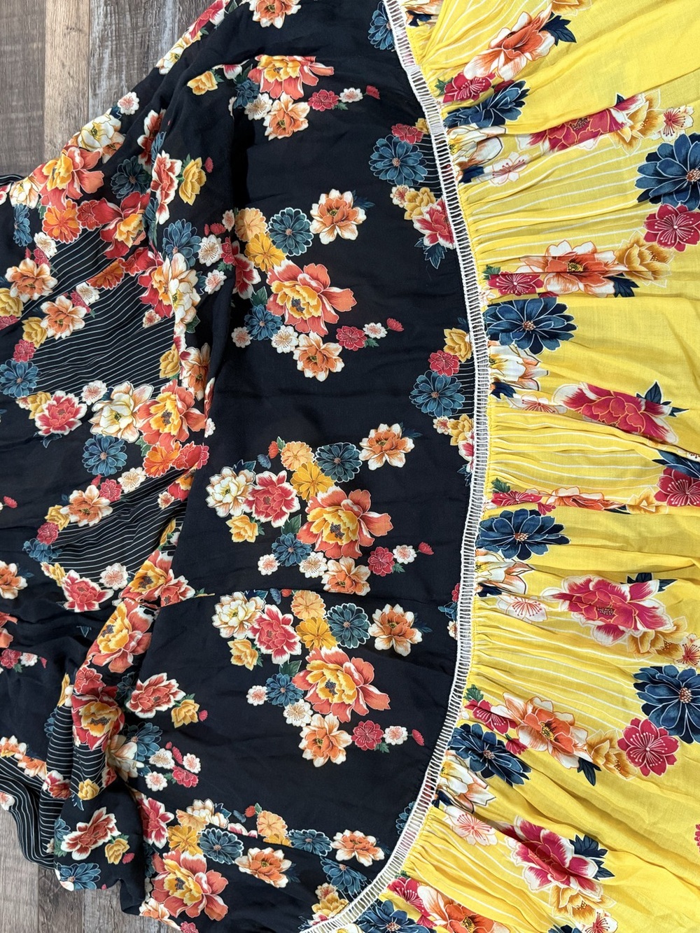 Farm Rio for Anthropologie Loretta Maxi Floral Wrap Dress Size Large - Picture 9 of 11